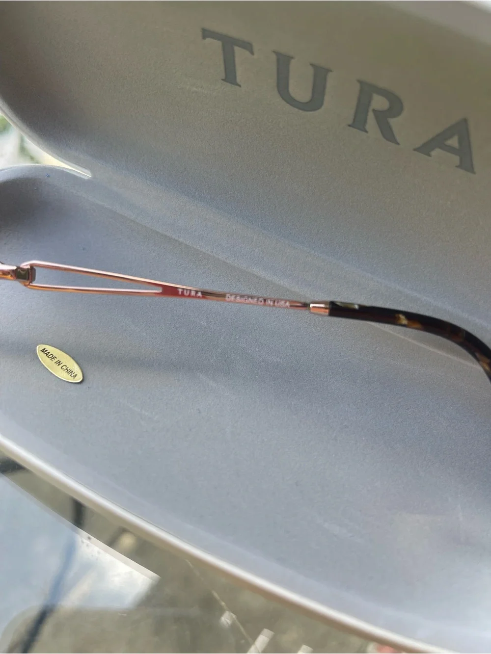 Tura R146 Rose Gold Brown Eyeglass Frames Prescription Glasses